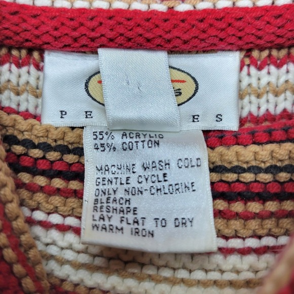 Vintage Talbots Petites Striped Turtleneck Sweater Small Fall Retro Y2K Fall - Picture 5 of 9